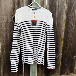 Jean Paul Gaultier Maille Modèle No Breton Stripe Knit Top Italy M